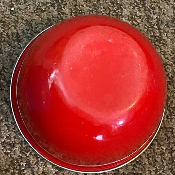 Set of Three Colorful Mixing Bowls Metal Enamel - Picture 5 of 16